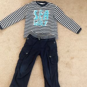 Hanna Anderson boys pants & European pullover 4/6